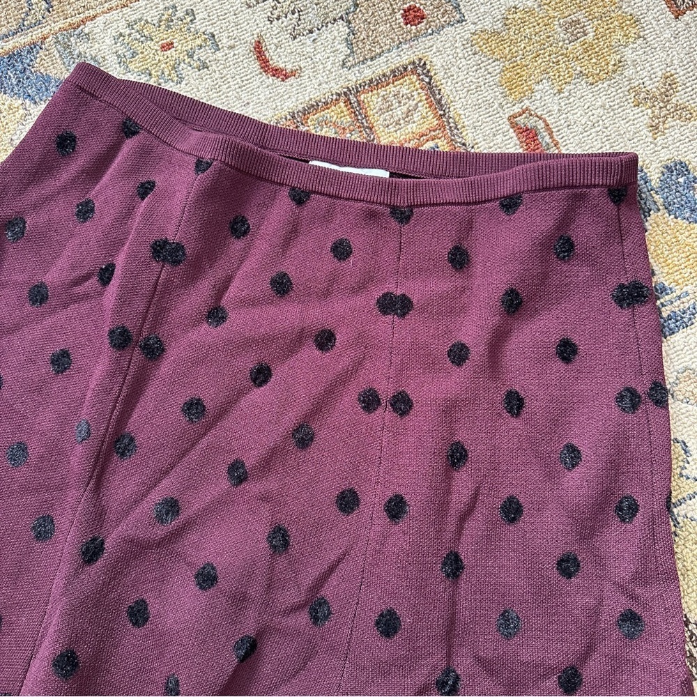 Thakoon Purple Polka Dot Skirt sz XL - Picture 5 of 7